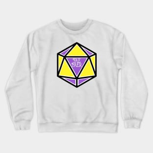 Nonbinary Pronoun Pride D20 Fae/Faer Crewneck Sweatshirt